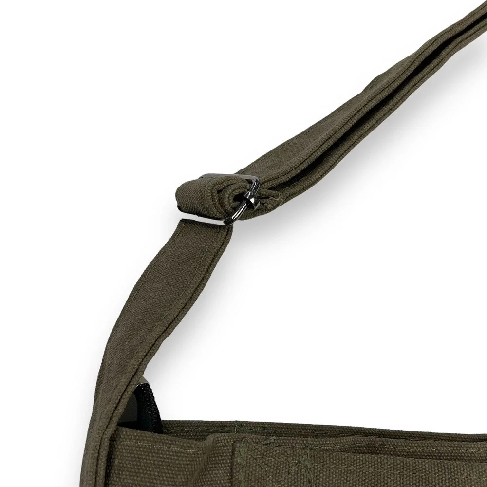 Unbranded Bag Canvas and Sock Set Green Khaki Olive Shoulder Bag NWOT